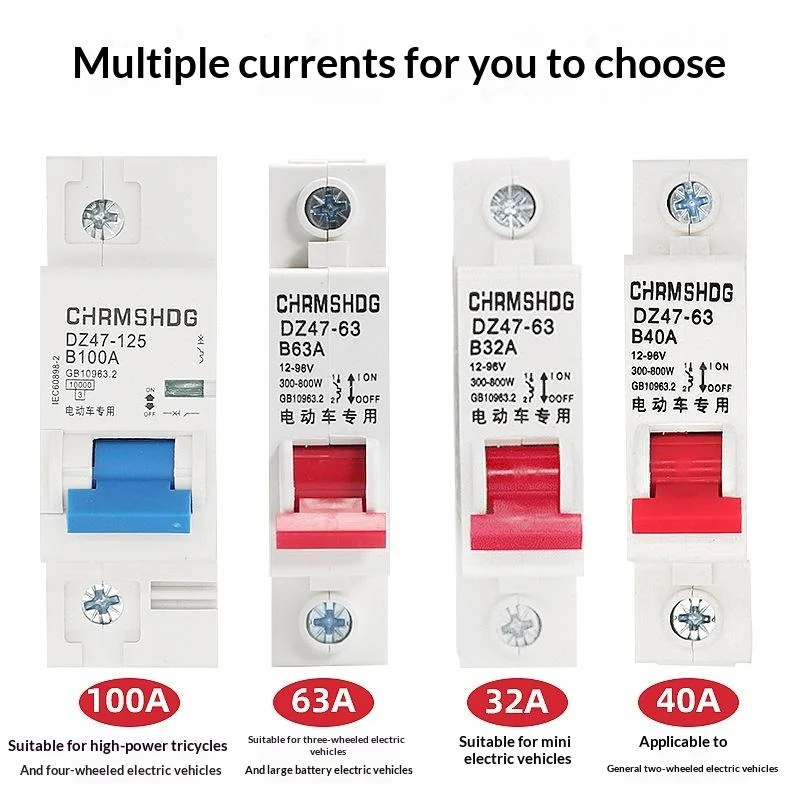 Electric Vehicle DC Air Switch Including 48V 60V 72V 84V Circuit Breakers And 100A High-power SwitchLivable Decoration