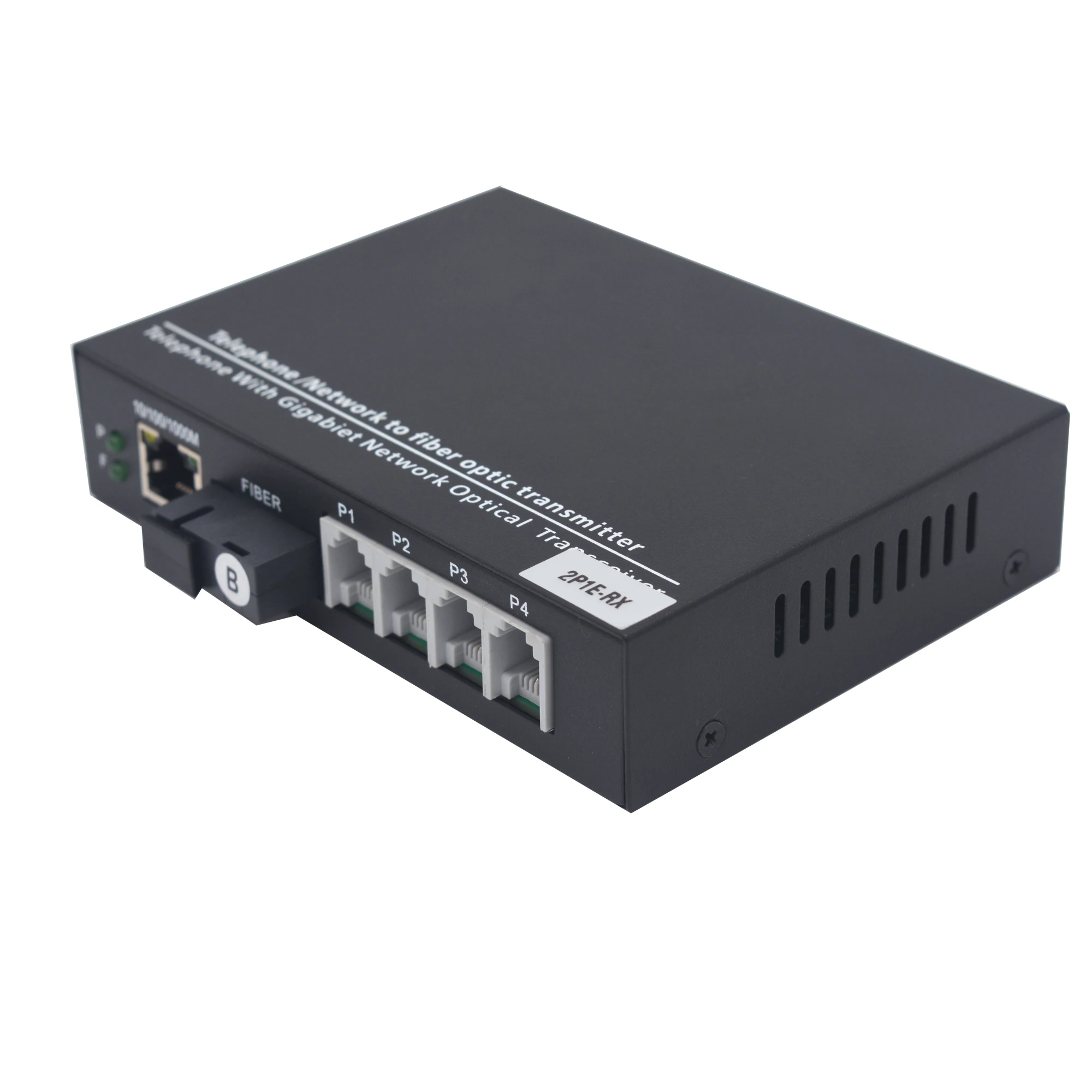 POTS RJ11 Telephone and Gigabit Ethernet Over Fiber optic Converters - PCM Voice Over Fiber ,Ethernet RJ45 over Fiber Kit