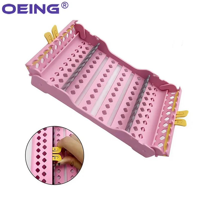 Dental Instrument Disinfection Box Rack Placing Case Cassette Holder 4/8/10 Slot Plastic Sterilization Tray Laboratory Tool