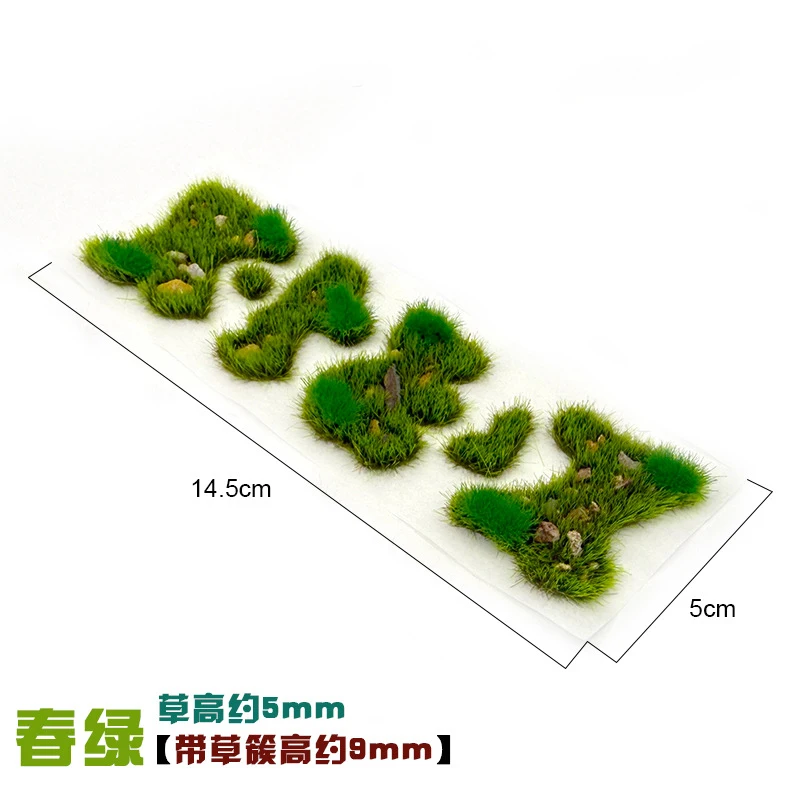 Simulation de grappe d'herbe de 5MM, Kits de modèles de pelouse irréguliers, bricolage, matériaux de scène de Table de sable faits à la main, accessoires de Diorama