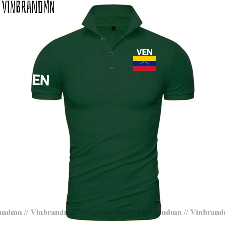 Venezuela Venezuelan Polo Shirts Men New Fashion Brands Printed For Country 100% Cotton Shirt Nation Team Clothing Summer Casual