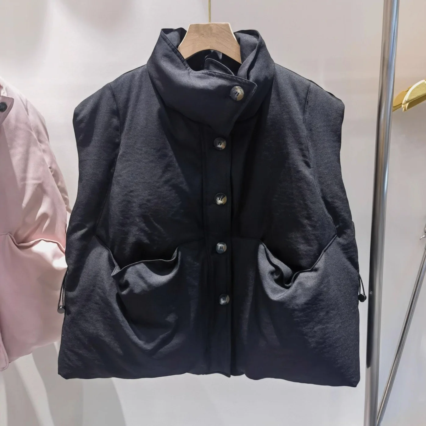 Winter 90% Weiße Ente Unten Weste Puffer Jacke Winter Frauen Stehen Kragen Zipper Parkas frauen Ärmellose Mantel Winter Outwear