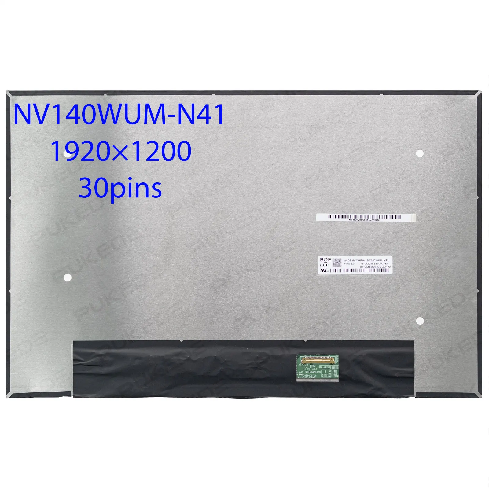 14.0''Inch Laptop LCD Screen NV140WUM-N41 for HP ZBook Firefly 14 G7 WUXGA 1920x1200 Non-Touch 30pins eDP