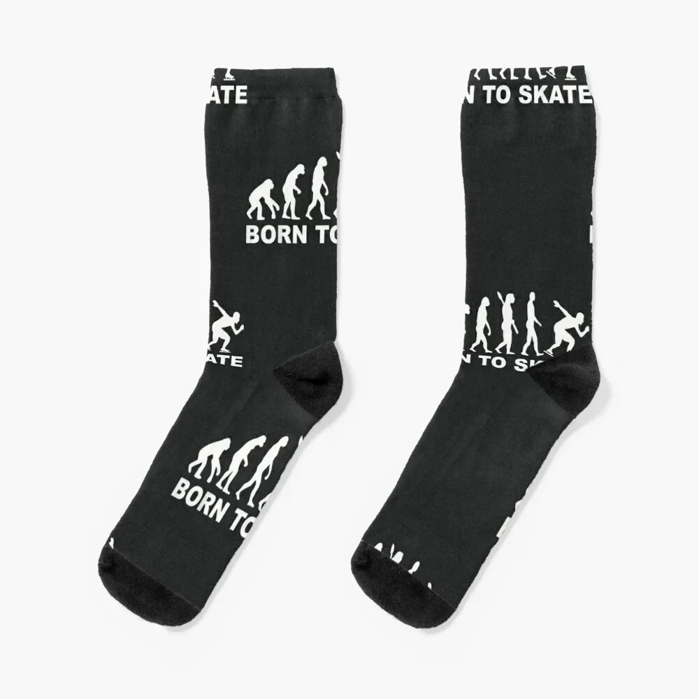 

Born to ice skate Socks sports and leisure hip hop cute Running Socks Women's Men's