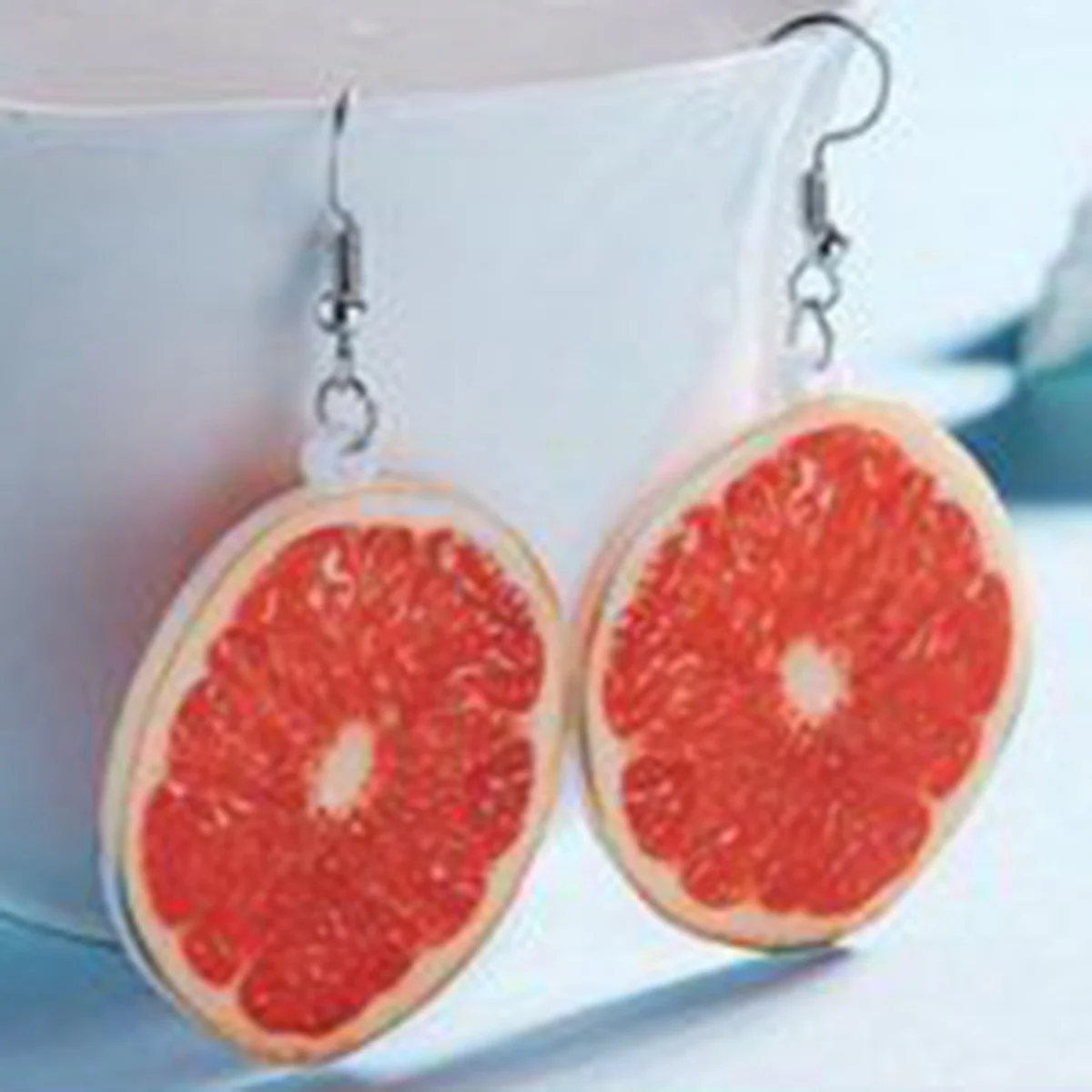 

1Pair Orange Fashion Acrylic Ear Drop Dangle Earrings Perfect for Work Delicate Creative Women Jewelry