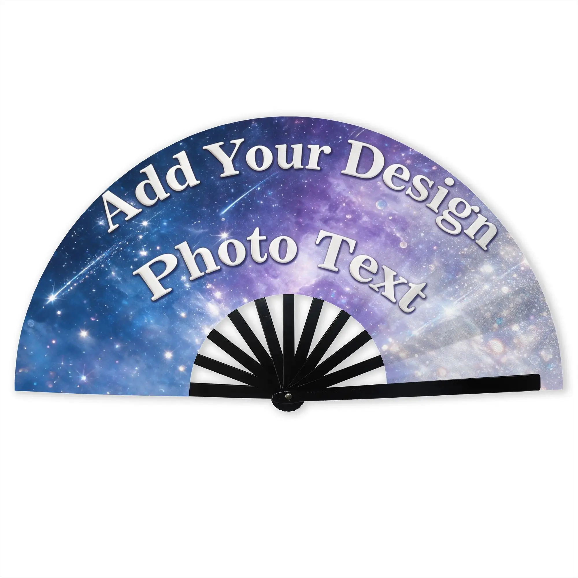 Personalised Custom Your Image Logo Text Hand Fan Promotional Gift Event Souvenir  Durable Folding Fans Unique Bulk Pack Fan