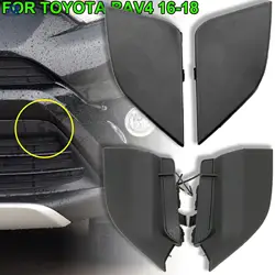 2x Front Bumper Tow Hook Cover Towing Eye Covers For Toyota RAV4 2016-2018 Right Left European & American Model Car Cap Styling