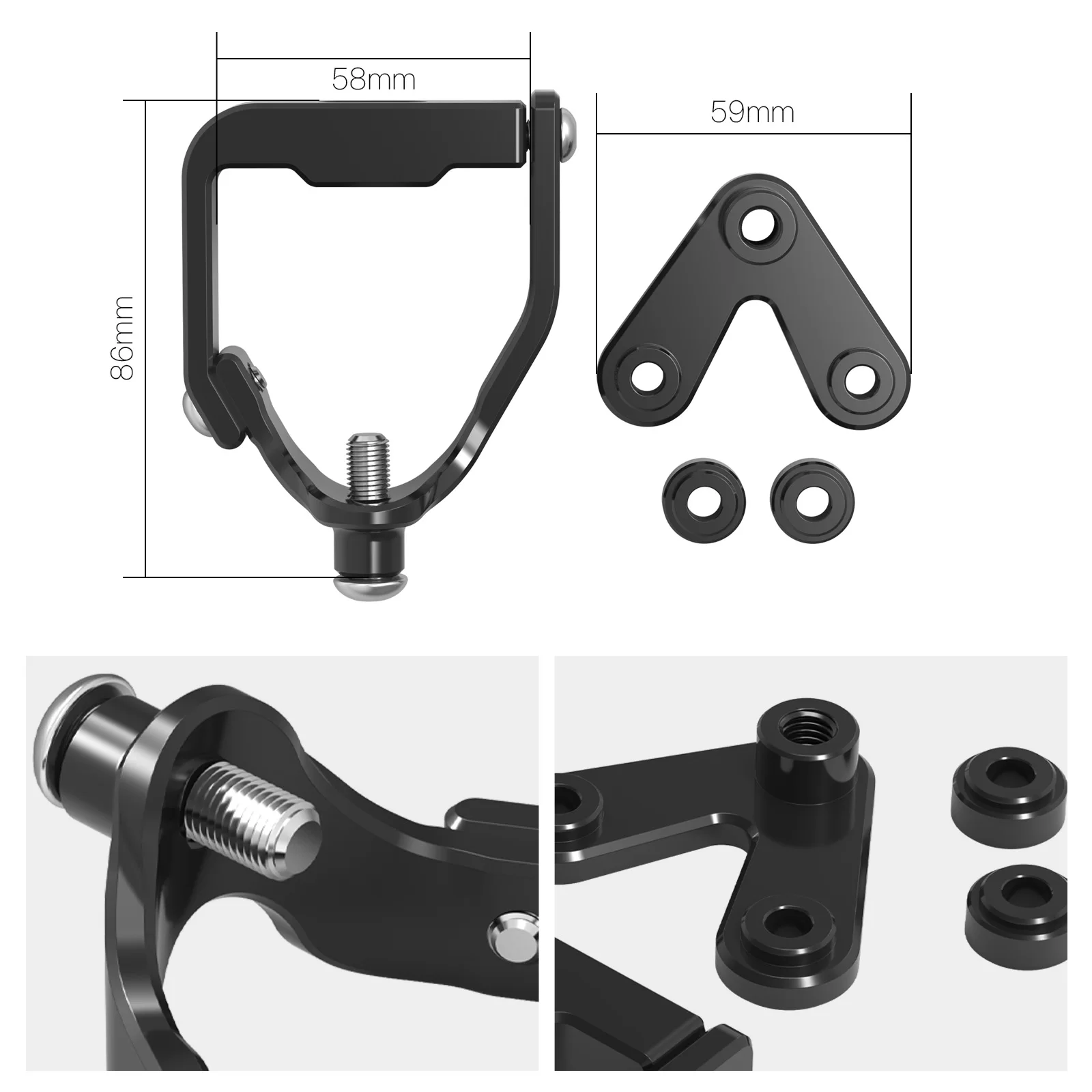 NICECNC For KTM SX 125 2023-2025 Steering Stabilizer Damper Mounting Bracket SX-F 450 SX-F 250 SX 250 XC125 SX300 XC-F 450 23-25