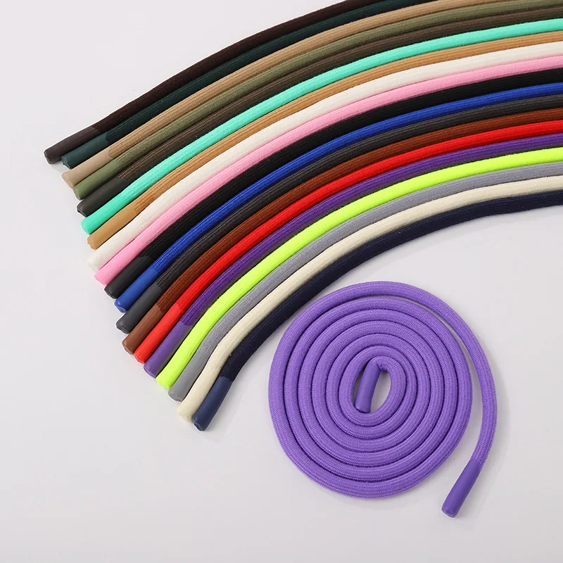 Length140cm Width 8cm Round Colored Drawstring For Sports Pants Waistband Hoodie String Replacement For Sweatpants Shorts Rope