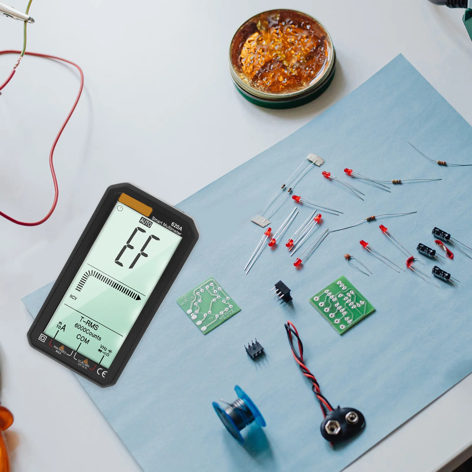 

Digital Multimeter Large High Definition Display Durable Lightweight Handheld for Home DIY Electrical Repair Voltage Current