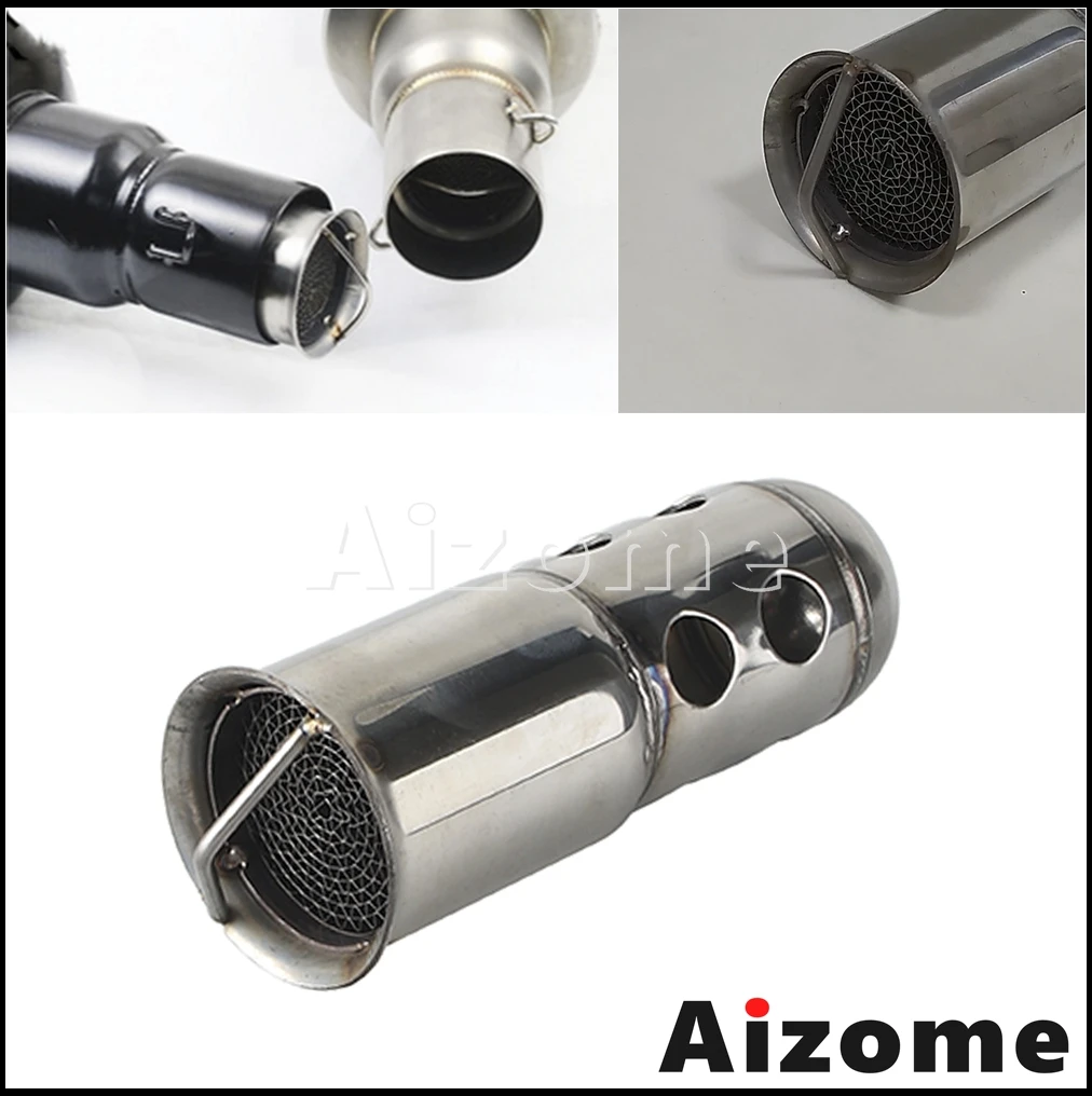 

Motorcycle Exhaust Muffler DB Killer Noise Sound Eliminator 51mm Universal Adjustable Removable Silencer For Kawasaki Suzuki BMW