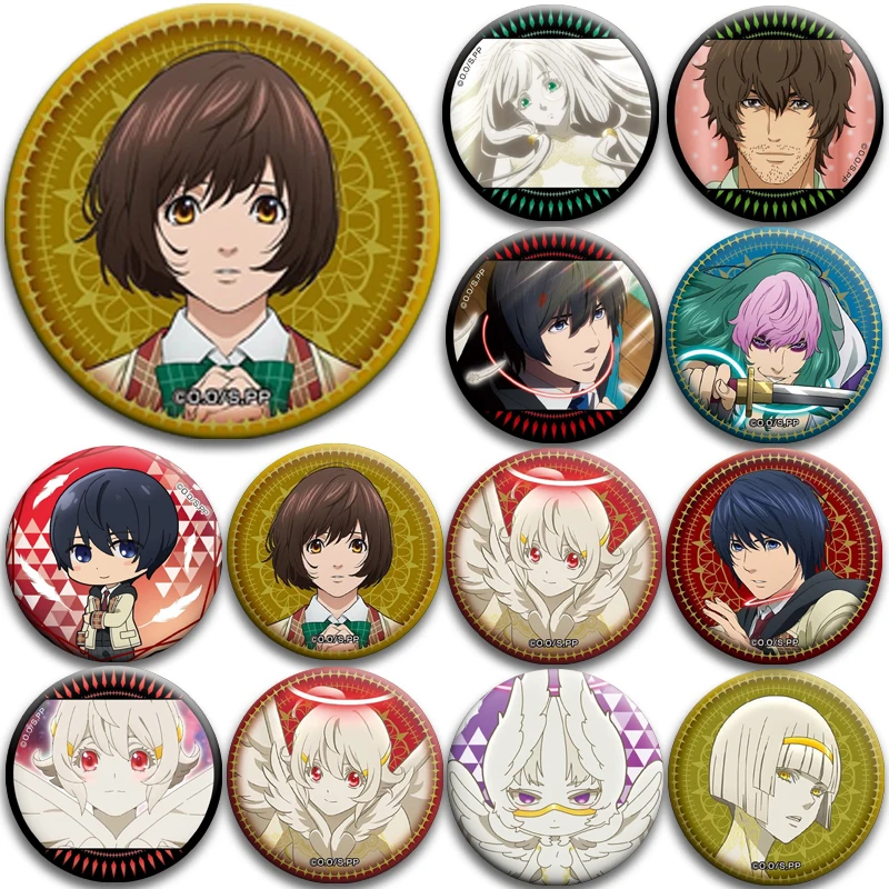 

TV Animation[Platinum End]tinplate Badge Button Pins Cartoon Icon Brooch Clothes Decoration Lapel Pin Jewelry Accessories Gifts
