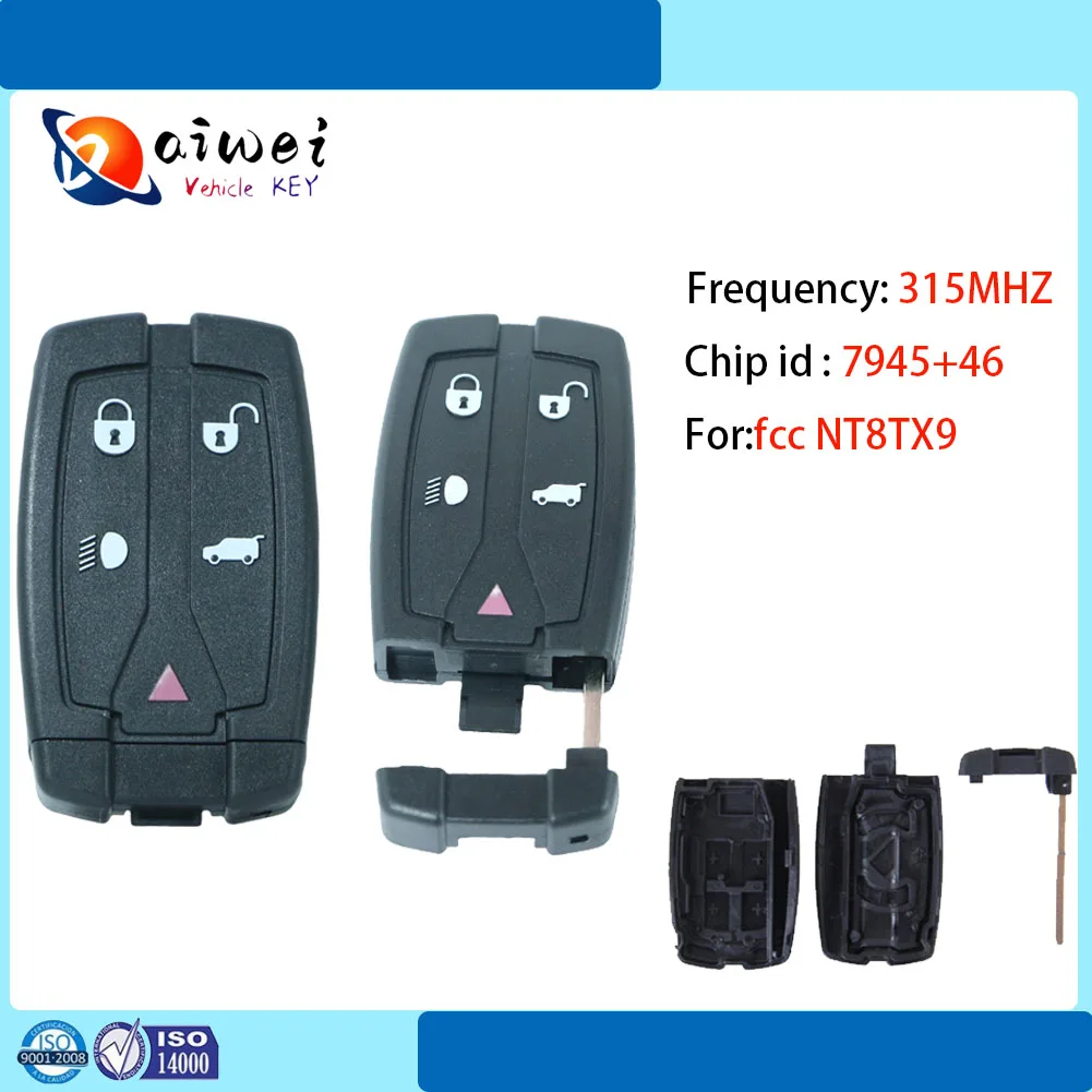 

AutoKey for Land Rover 315MHZ 5 button Universal Car Remote Freelander2 LR2 2005-2012 High Quality Automotive Parts