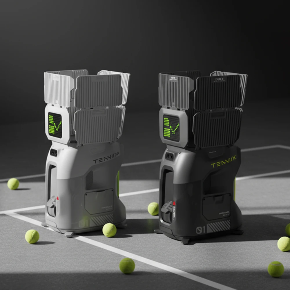 Professional AI Tenniix Tennis Ball Shooting Machine Visual Tracking AI Coach Tennis Ball Laucher  for Tennis Player view 4