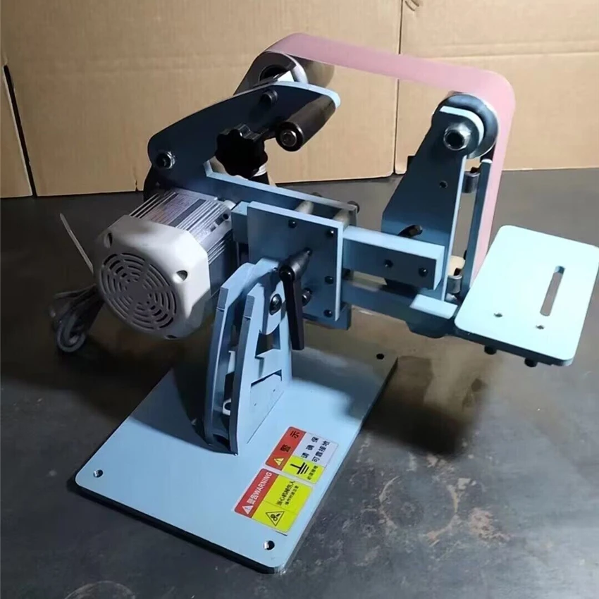 Lixadeira de Cinto Elétrica Vertical e Horizontal Dupla Utilização Lixadeira de Polir Máquina de Moagem Moedor de Correia 110v 220v 750w