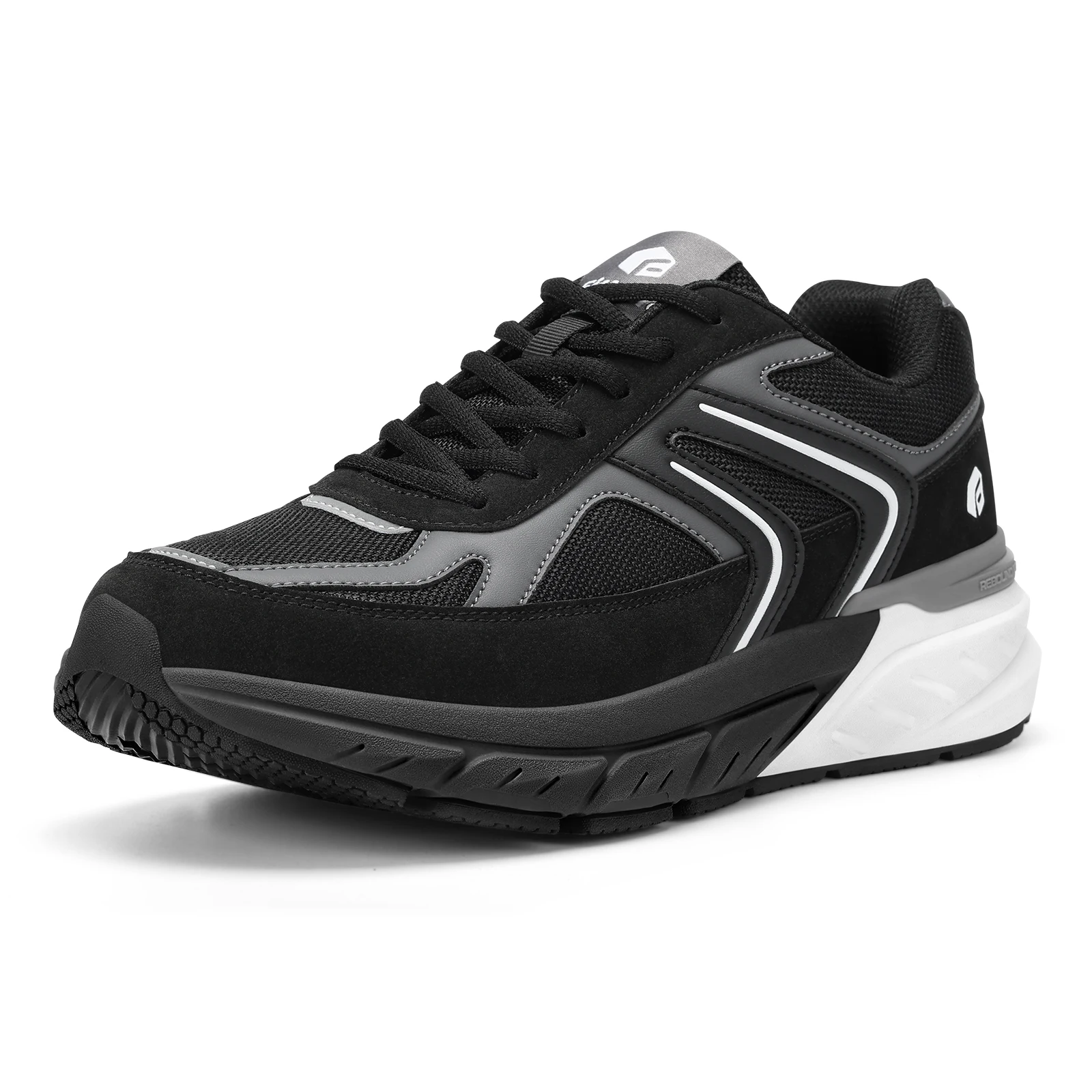 FitVille Extra Wide Shoes For Men Wide Walking Shoes Wide Width Casual Sneakers Comfortable Orthopedic Shoe Arch Support Lightweight For Swollen Feet Plantar Fasciitis Neuropathy