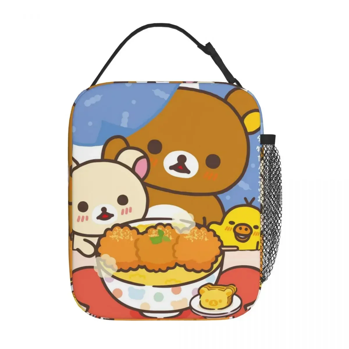 Rilakkuma Korilakkumas Lunch Bag Leisure Lunch Box Office Convenient Thermal Lunch Bags For Men Oxford Print Cooler Bag