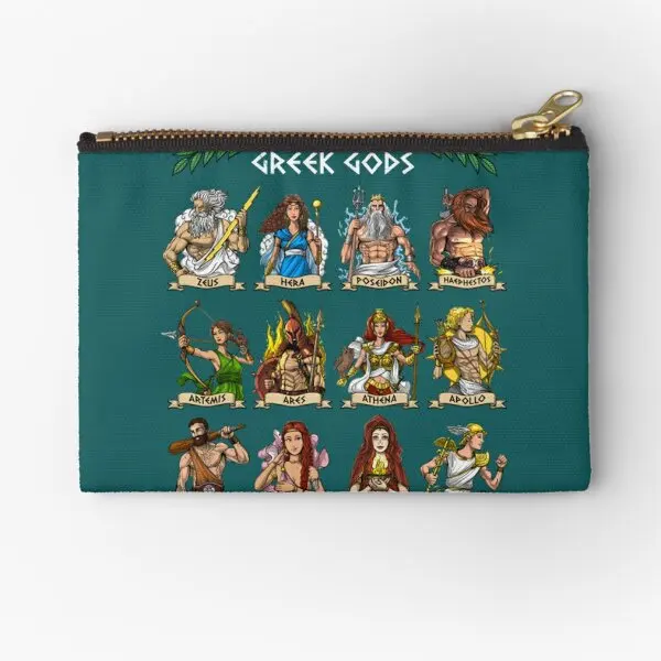 Greek Gods  Zipper Pouches Panties Packaging Storage Coin Underwear Cosmetic Women Socks Small Bag Wallet Pure Key Men Money