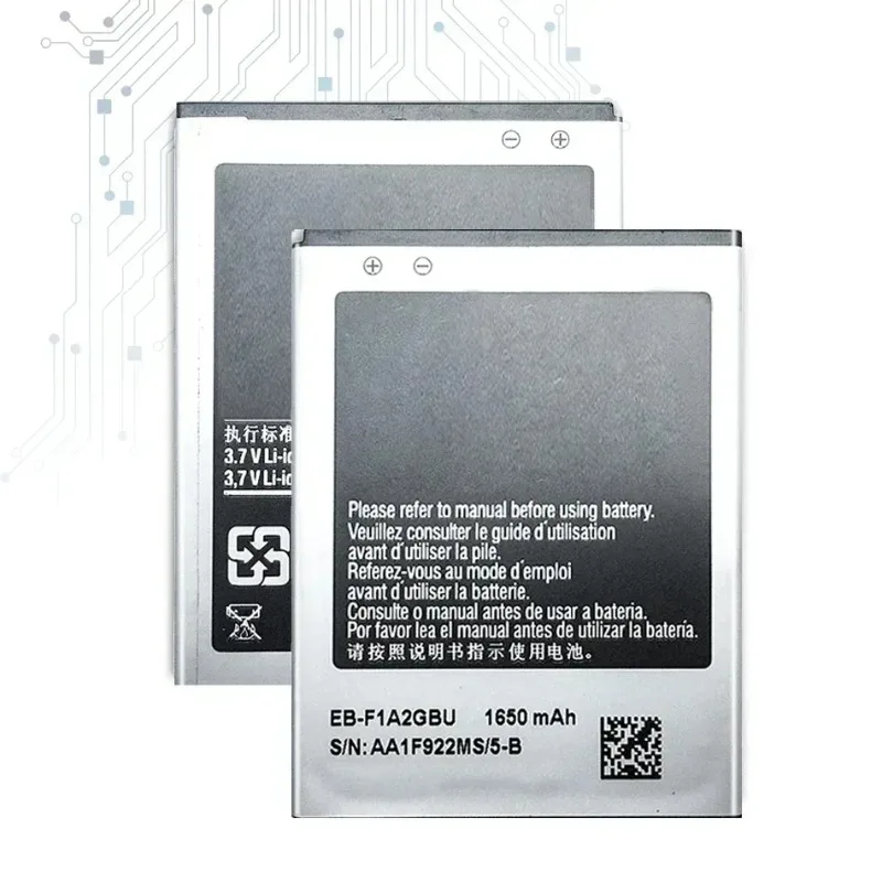 EB-F1A2GBU Replacement Mobile Phone Battery for Samsung Galaxy S2 I9100 GB/T18287-2000 I9105 I9100G I9188 I9050 B9062 Bateria