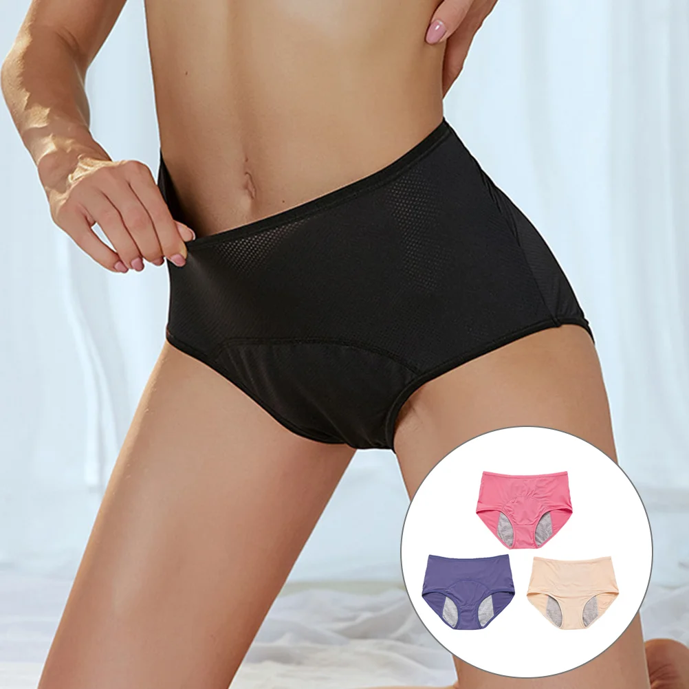 

4 Pcs Sanitary Pants Panties Physiological Plus Size for Breathable Menstruation Briefs