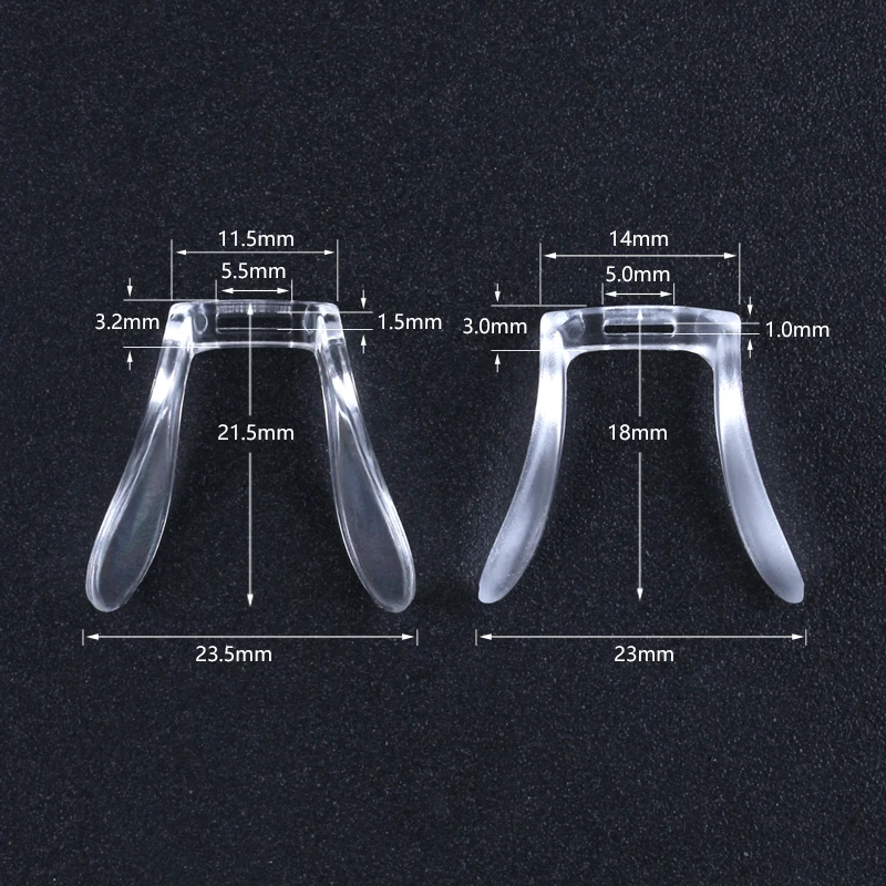 Eyeglasses Saddle Bridge Glasses Bridge Strap Nose Pads Soft Silicone Anti-Slip Nosepads Screw-in Eye Glasses Nose Piece