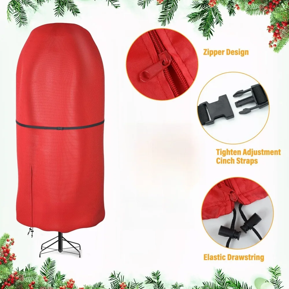 Christmas Tree Storage Bag for Topiary Fake Tree Durable Lightweight Easy Dust Cover Waterproof Dustproof Big Protective Cover