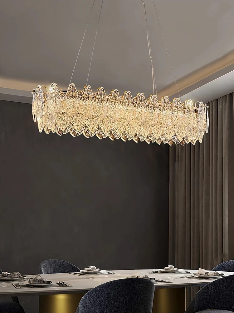 Imagem -03 - Grandes Lâmpadas Penduradas Led para Decoração de Casa Lustre de Cristal Criativo Luxo Dourado Lustres Sala e Quarto