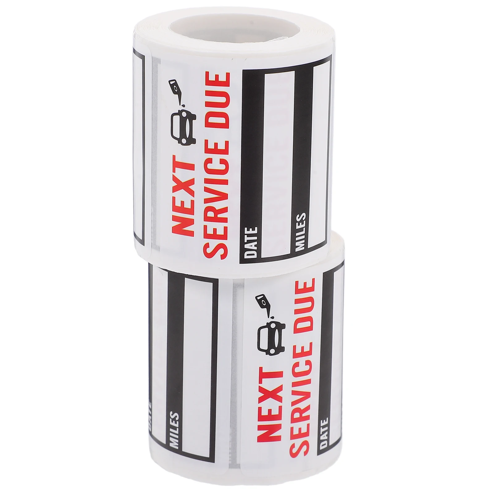 

2pcs Car Maintenance Reminder Stickers Waterproof Labels For Windshield Oil Change Service Due Decals Adhesive Tags