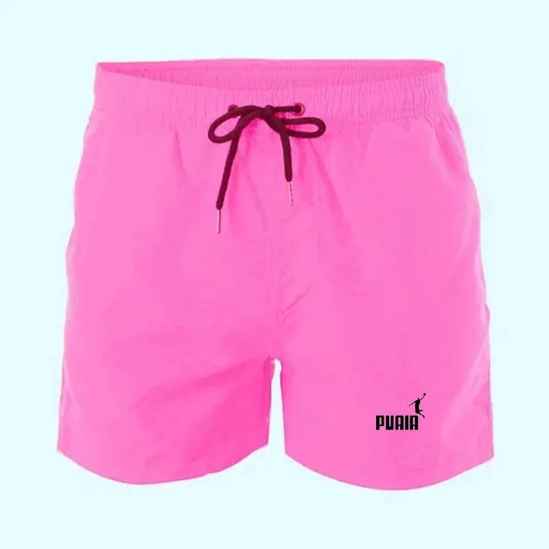 New Summer Mens Swimwear Swimming Shorts Swim Boxer Fast Drying Beach Drawstring Shorts Swim Trunks Men Swimsuit Surf Banadores