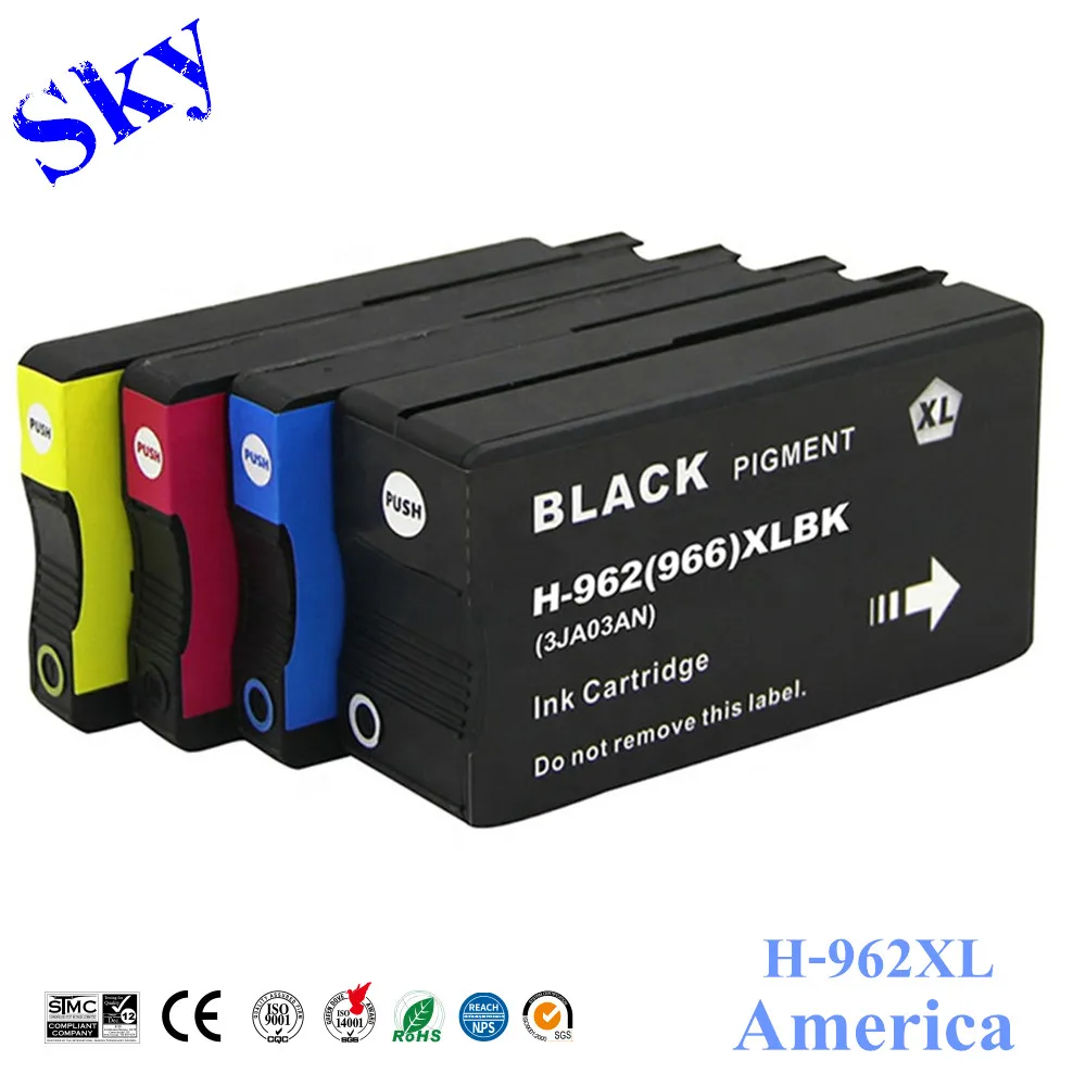 

Sky 962XL Compatible Ink Cartridge For Hp962 Hp966 For OfficeJet Pro 9010/9012/9013/9014/9015/9016/9018/9019 9020/9022/9025