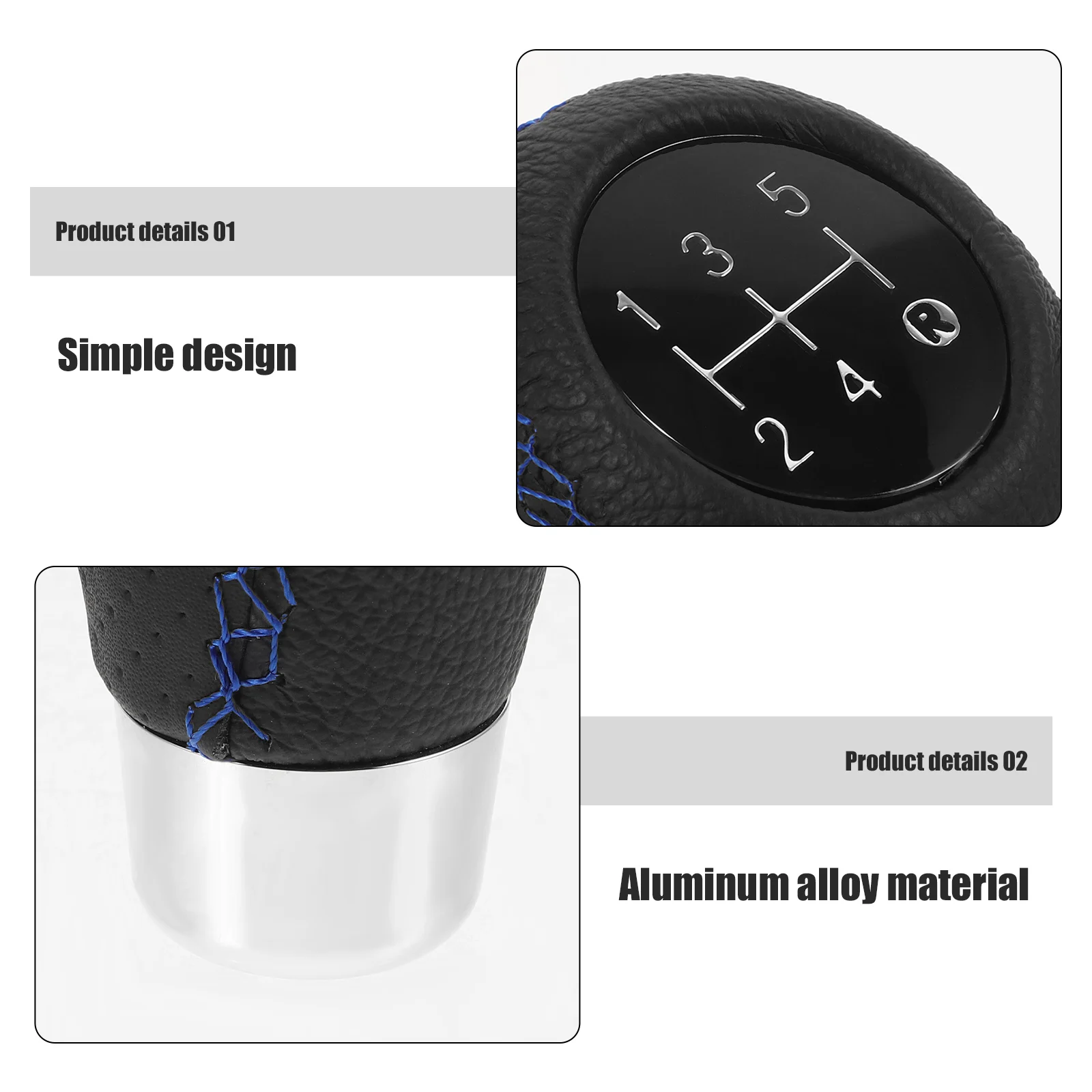 

Sturdy 5 Speed Gear Shift Knob Replacement Shifter Handle Manual Transmission Car Accessory Smooth Shifting Durable