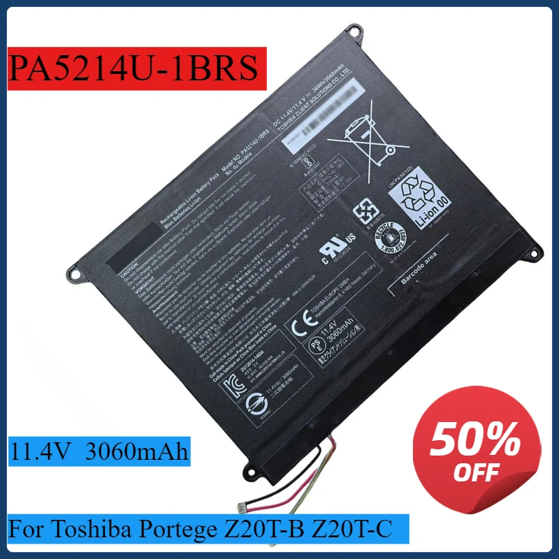

PA5214U-1BRS PA5214U Laptop Battery For Toshiba Portege Z20T-B Z20T-C 11.4V 36Wh WT20-B Notebook computer