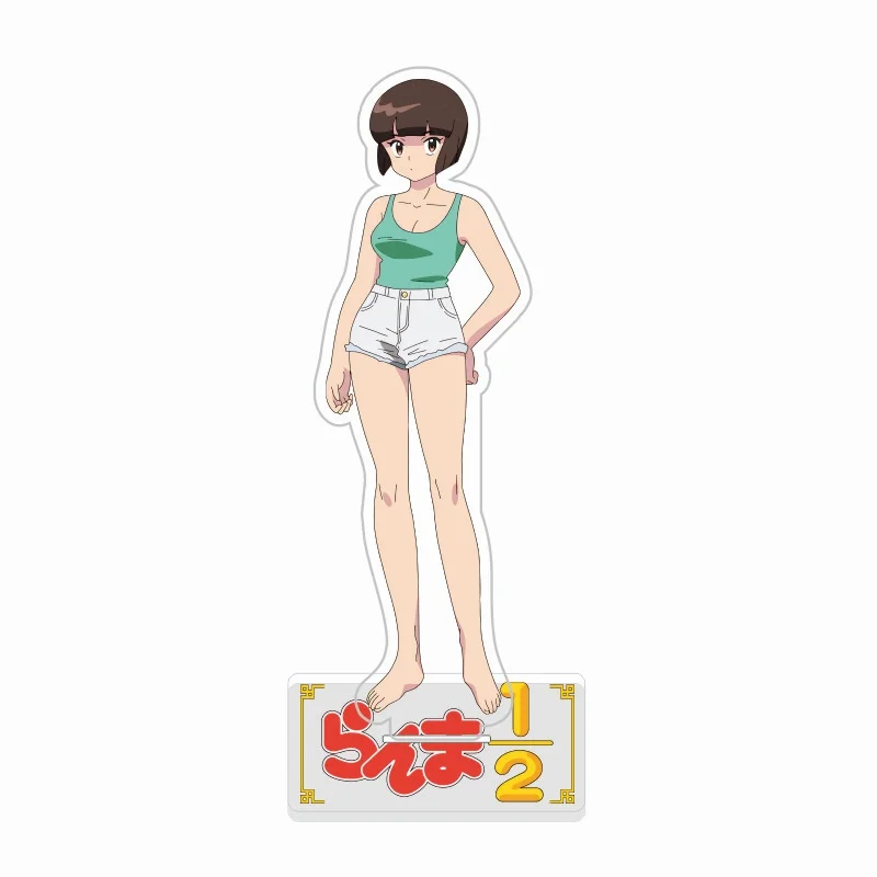 Completely New Anime Ranma 1/2 Tendou Akane Hibiki Ryoga Acrylic Stand Model Plate Desk Decor keychains Collection