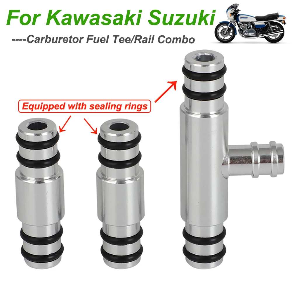 Para Kawasaki GS750 GS850 GS1000 1977-1979 Suzuki KZ1000 KZ650 CSR carburador combustible Tee/Rail Combo