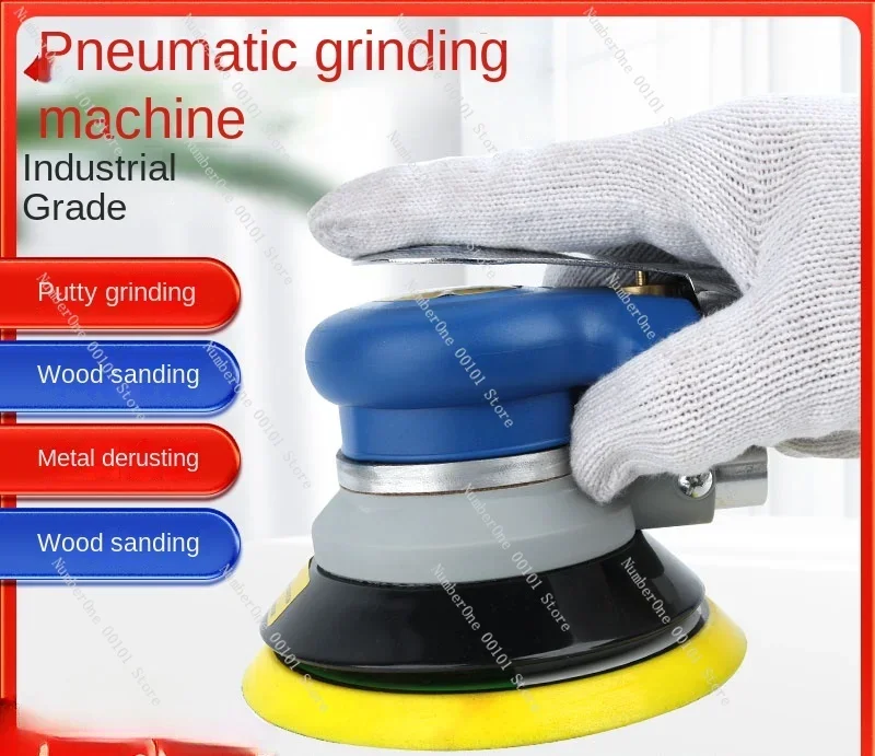 Handheld Pneumatic Grinder Polishing Machine Dry Sandpaper Grinder Car Waxing Machine