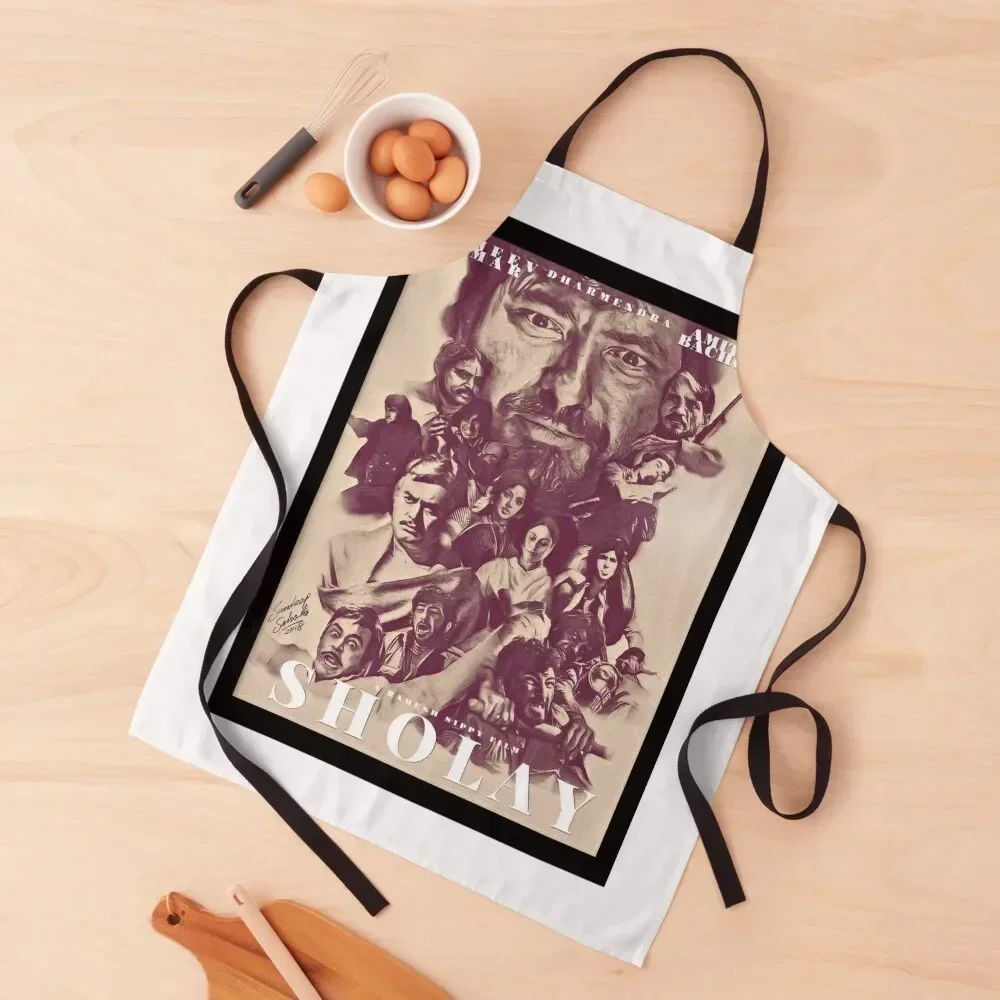 

Sholay Apron Men kitchen Kitchen Household Items Apron