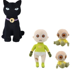 Black Cat Stuffed Animals Soft Doll The Baby In Yellow Horror Game Plush Toys For Kids Toy Boys Girls Brinquedo Birthday Gift