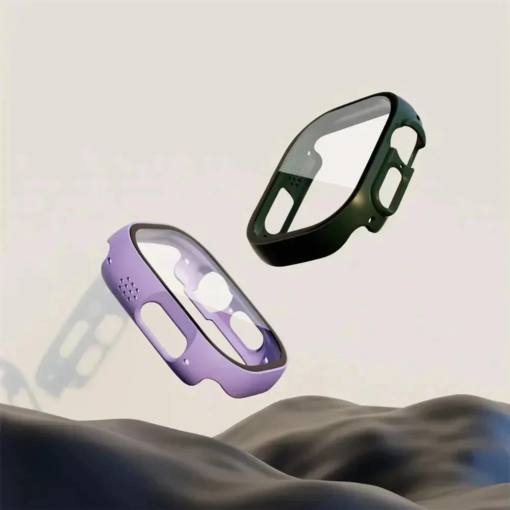 3 упаковки чехлов для Apple Watch 49 мм Ultra 2, защитная пленка для экрана iWatch, полностью защитные ультратонкие жесткие чехлы-бамперы для ПК, царапины