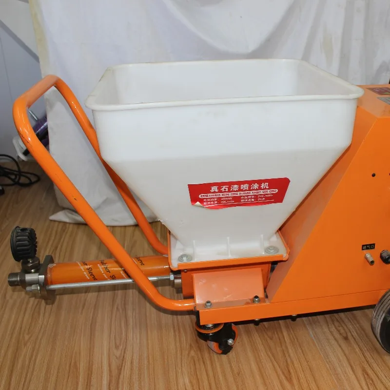 Small Mortar Wall Plastering Gypsum Spraying Machine Real Stone Paint Spraying Machine
