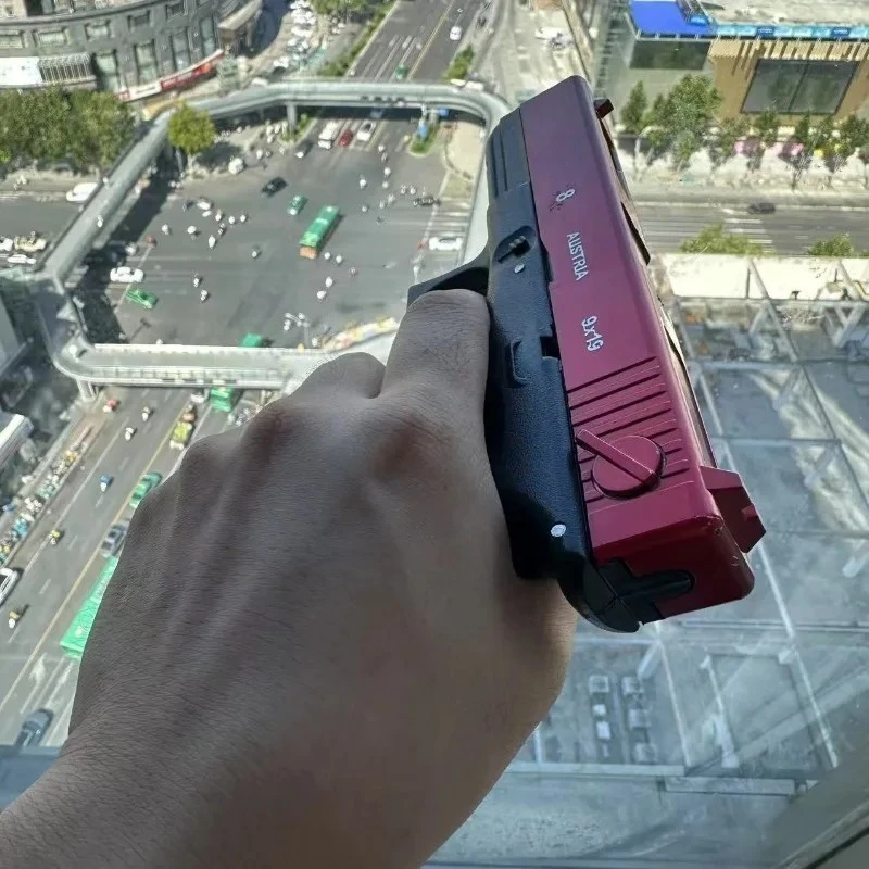 ปืนของเล่นปี 2025 รุ่น Hand G18 แบบดึงกระสุนเปล่า คลัง 3 ห่วง ปืนของเล่นยิงอัตโนมัติ ปลดเร็ว Terra ของขวัญสำหรับเด็กผู้ชาย