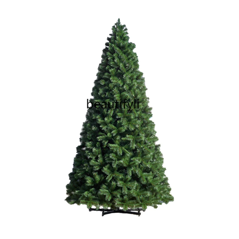 Large pine needle Christmas tree single pole automatic bare tree 4/5/6 meters encryption tree reinforcement