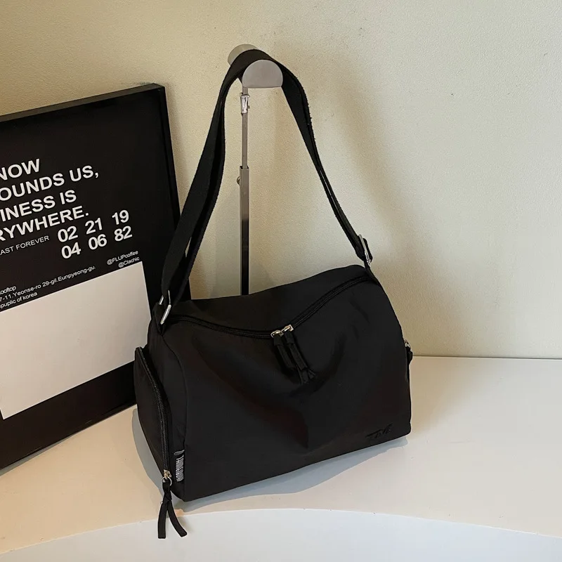 Холщовая дорожная сумка для женщин, повседневная легкая сумка через плечо для женщин, спортивный рюкзак для хранения, универсальная ручная кладь, суммка