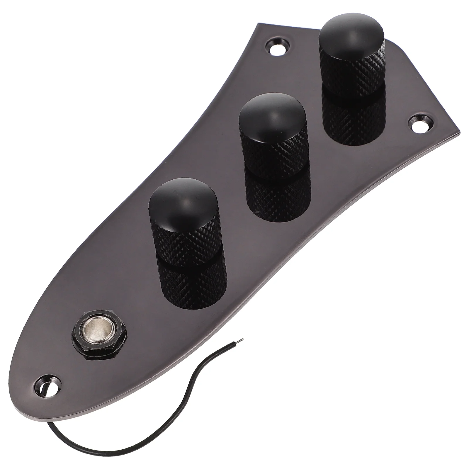 

Electric Bass Circuit Board Metal Material Small Size Black Color Simple Installation Practical Accessory Guitar Parts
