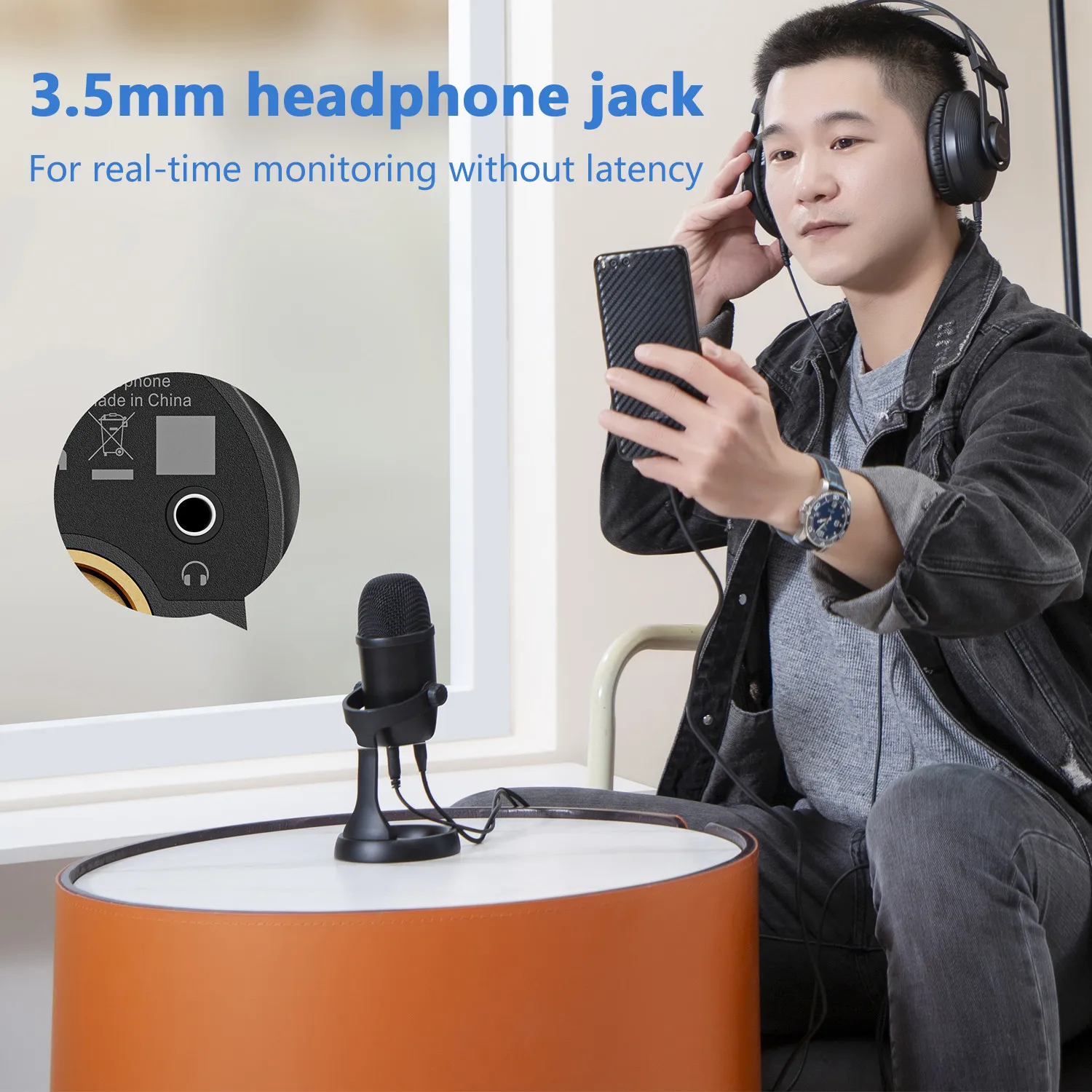BOYA BY-CM5 USB Microphone Condenser Professional Microphone for PC Laptop Windows Mobile Phone Recording/Streaming/Gaming
