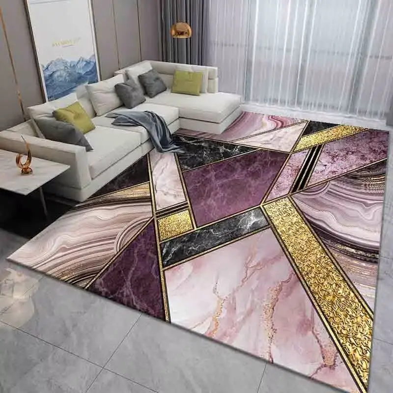 

Modern Geometric Marble Carpet for Living Room Large Area Decoration Home Rugs for Bedroom Soft Non-slip 200x300 Lounge Sofa Mat