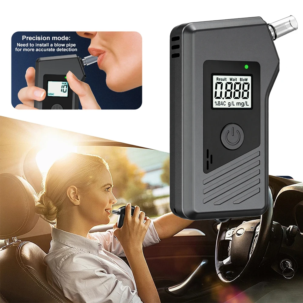 Portable Non-Contact Alcohol Tester with LED Digital Display Alcoholmeter Accuracy Breathalyzer Diagnostic Tool For Personal Use
