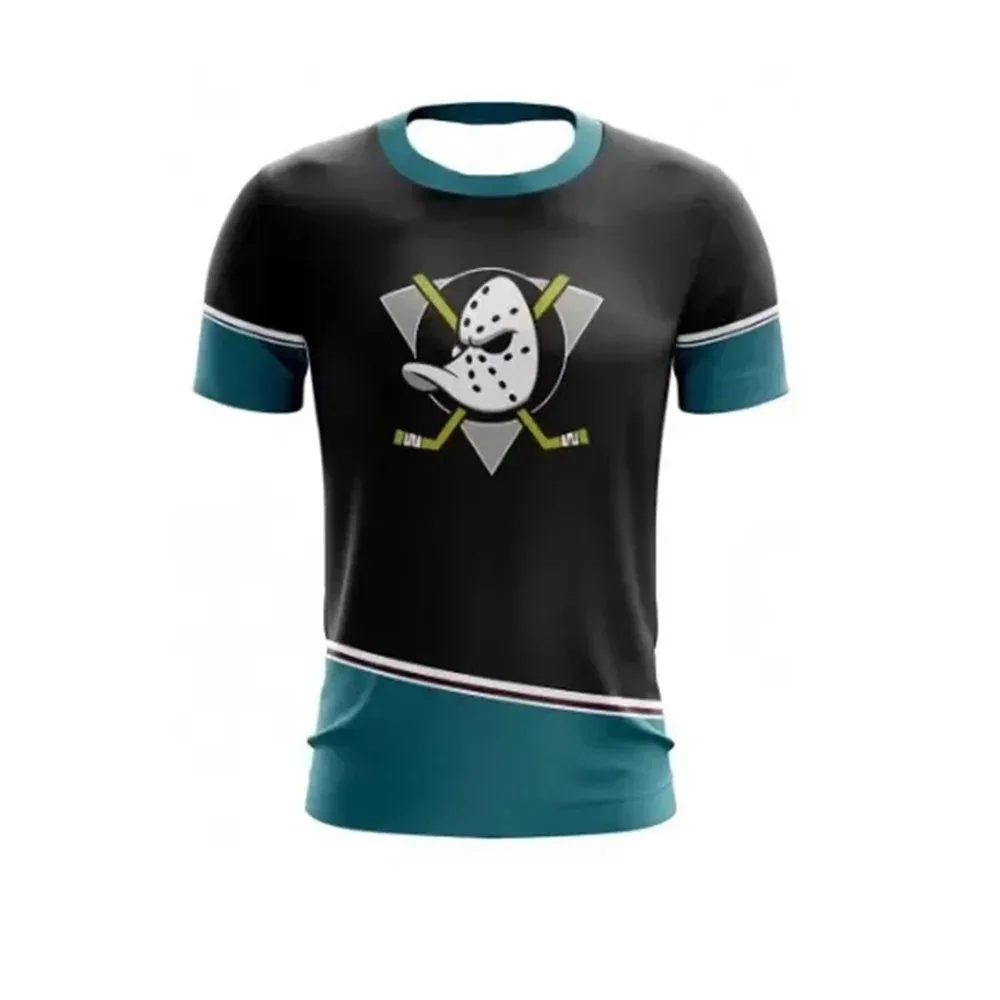 Herren Schnelltrocknendes 3D-Gedrucktes Hockey-Style Kurzarm-Sport-T-Shirt Amerikanisches Retro Atmungsaktives Multifunktionales Sport-Oberteil – Detail 4