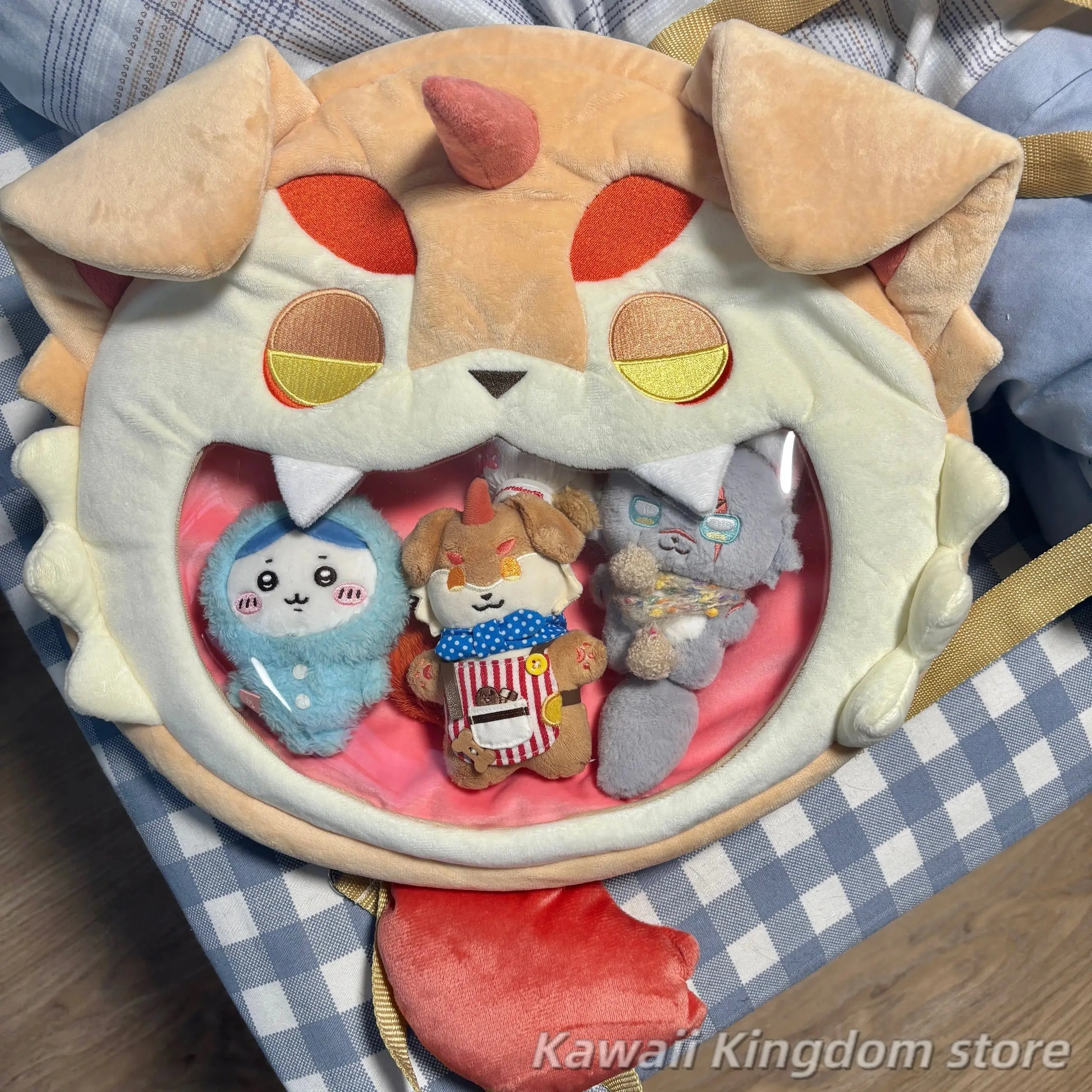 

Игра Arknights Hung Косплей Мультфильм Прозрачный Большой Рот Itabag Рюкзак Сумка Сумка Для Хранения Дисплей Сумка