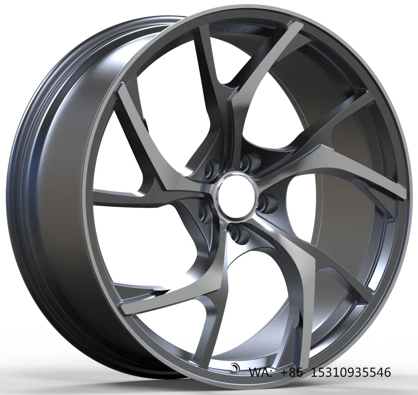 30/40mm ET Gun Gray Finish 6061-F Lightweight Deep Concave Custom Forged Alloy Sport Wheels Lifetime Warranty