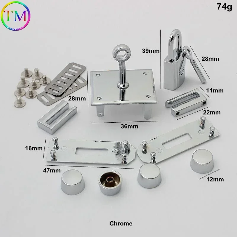 Luxury Metal Lock Bag Clasp Diy Hardware Wholesale Twist Turn a Set of Locks Fitting For Woman Handbag Purse Bag Accessories